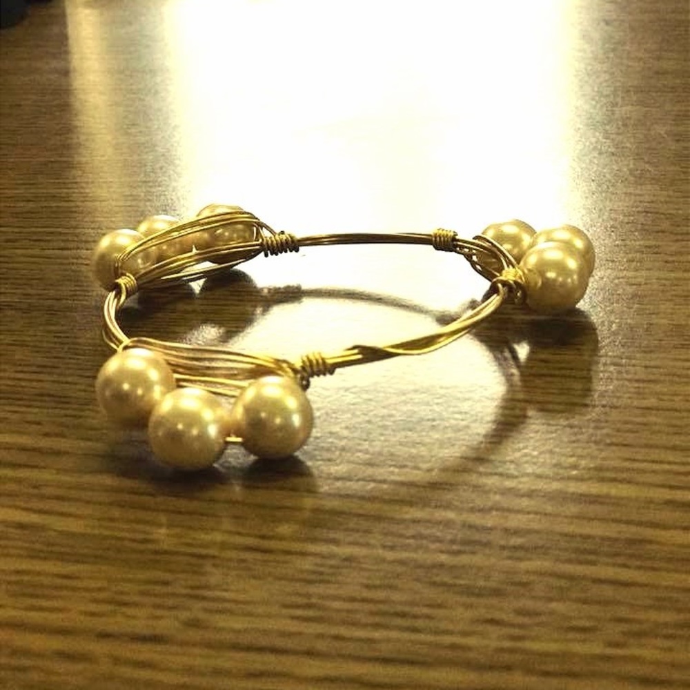 bourbon & boweties inspired wire wrapped bracelet